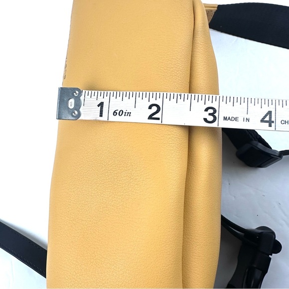 Expression NYC Park Avenue Vegan Yellow Mustard Belt Bag Brand New - Picture 12 of 12